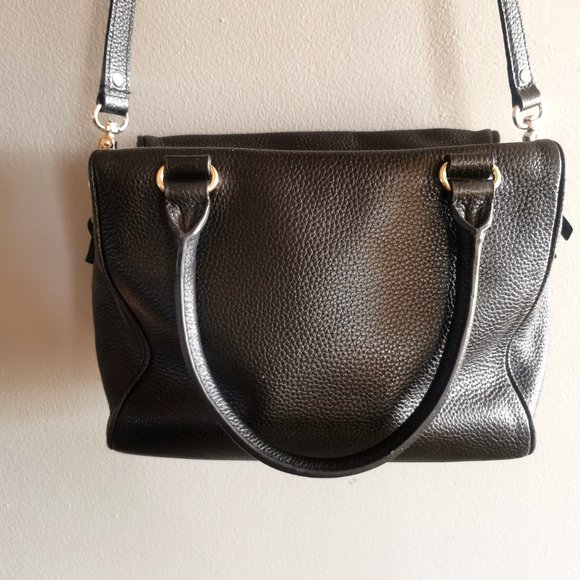 Kate Spade Black Pebble Leather Shoulder Bag Handbag Crossbody - Picture 5 of 9